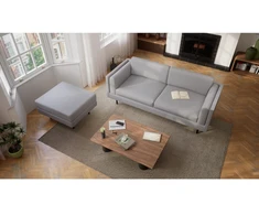 Citysofa 3 vietų sofa Chelsea - Sidabro