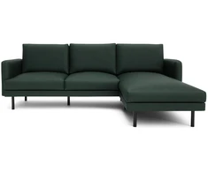 Citysofa 4 vietų dešinioji kampinė sofa Brera - Žalia