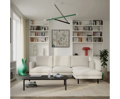Citysofa 4 vietų dešinioji kampinė sofa Brera - Kreminė smėlio
