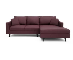 Citysofa 4 vietų dešinioji kampinė sofa Alfama - Bordo
