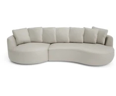 Citysofa 4 vietų kairioji kampinė sofa Belleville - Kreminė