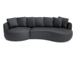 Citysofa 4 vietų kairioji kampinė sofa Belleville - Pilka