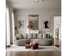 Citysofa 4 vietų kairioji kampinė sofa Belleville - Taupe