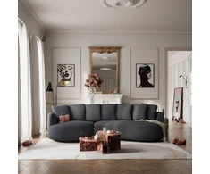 Citysofa 4 vietų kairioji kampinė sofa Belleville - Pilka