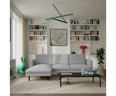 Citysofa 4 vietų kairioji kampinė sofa Brera - Pilka