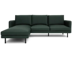 Citysofa 4 vietų kairioji kampinė sofa Brera - Žalia