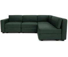 Citysofa 4 vietų kampinė modulinė sofa GRACIA - Žalia