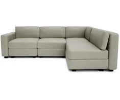Citysofa 4 vietų kampinė modulinė sofa GRACIA - Smėlio pilka