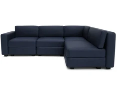 Citysofa 4 vietų kampinė modulinė sofa GRACIA - Tamsiai mėlyna