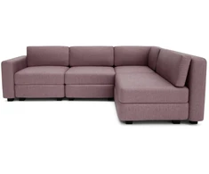 Citysofa 4 vietų kampinė modulinė sofa GRACIA - Dulsvai rožinė