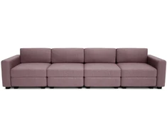 Citysofa 4 vietų modulinė sofa GRACIA - Dulsvai rožinė