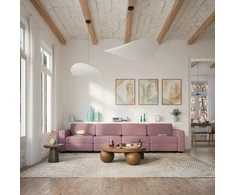 Citysofa 4 vietų modulinė sofa GRACIA - Dulsvai rožinė