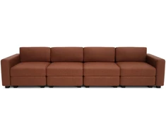 Citysofa 4 vietų modulinė sofa GRACIA - Terakota