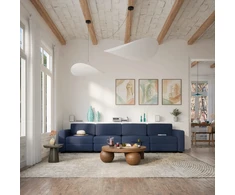 Citysofa 4 vietų modulinė sofa GRACIA - Tamsiai mėlyna