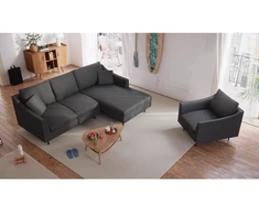 Citysofa Fotelis Alfama - Tamsiai pilka