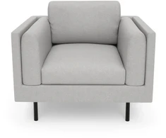 Citysofa Fotelis Chelsea - Sidabro