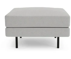 Citysofa Pufas CHELSEA - Sidabro
