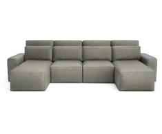 Citysofa U formos kampinė sofa-lova Jordaan - Pelenų