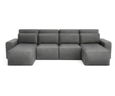 Citysofa U formos kampinė sofa-lova Jordaan - Pilka
