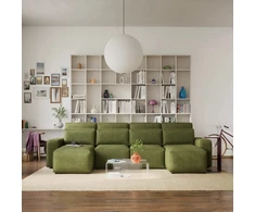 Citysofa U formos kampinė sofa-lova Jordaan - Kaki