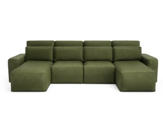 Citysofa U formos kampinė sofa-lova Jordaan - Kaki