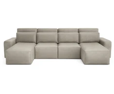 Citysofa U formos kampinė sofa-lova Jordaan - Kreminė