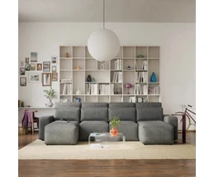 Citysofa U formos kampinė sofa-lova Jordaan - Pilka