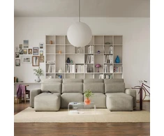 Citysofa U formos kampinė sofa-lova Jordaan - Kreminė