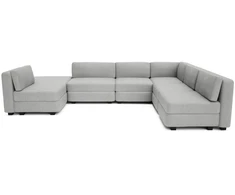 Citysofa U formos modulinė sofa GRACIA 160x340x230 cm - Pilka