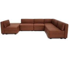 Citysofa U formos modulinė sofa GRACIA 160x340x230 cm - Terakota
