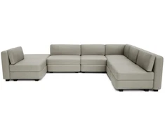 Citysofa U formos modulinė sofa GRACIA 160x340x230 cm - Smėlio pilka