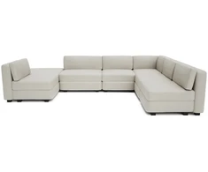 Citysofa U formos modulinė sofa GRACIA 160x340x230 cm - Kreminė smėlio