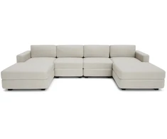 Citysofa U formos modulinė sofa GRACIA 180x320x180 cm - Kreminė smėlio