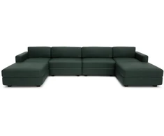 Citysofa U formos modulinė sofa GRACIA 180x360x180 cm - Žalia