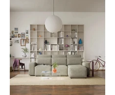Citysofa Universali kampinė sofa-lova Jordaan - Kreminė