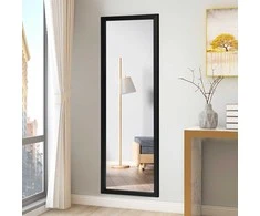Promotions Sieninis veidrodis, 120x37x1,6 cm, juodas