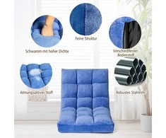 Sofa Promotions Grindų kėdė, 105x56x15 cm, Mėlyna