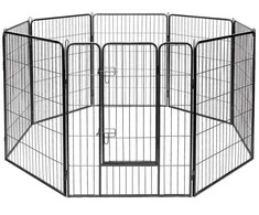 Promotions Gyvūnų aptvaras, 80x101 cm panelės, Juodas plienas