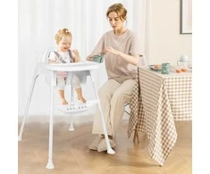 Promotions Aukšta kėdutė, 4-in-1 konvertuojama kūdikių ir mažylių kėdutė, 67x67x87 cm, pilka