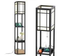 Promotions Stalinė lempa, 26x26x160,5 cm, juoda