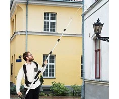 Promotions Aukšto slėgio plovimo purškimo lazda, 137,2x4,5 ft, Sidabrinė