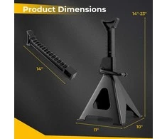 Promotions Automobilio kėlimo stovai, 27.9x25.4x35.6-58.4 cm, juoda