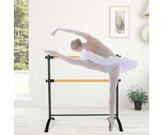 Promotions Nešiojamas dvigubas baleto strypas, 120,7x74,9x120,7 cm, juodos natūralios spalvos