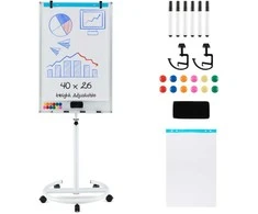 Promotions Magnetinė balta lenta, 100x65 cm, juoda ir balta