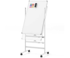 Promotions Riedantis baltas lentas, 68x56x156 cm, juoda ir balta
