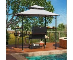 Promotions BBQ kepsninės pavėsinė, 242x153x250 cm, pilka