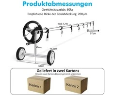 Promotions Baseino uždengimo ritininė sistema, reguliuojamas ilgis 165-770 cm, juoda sidabrinė