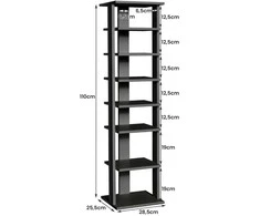 Promotions Batų stovas, 27,5x26,5x110 cm, juodas