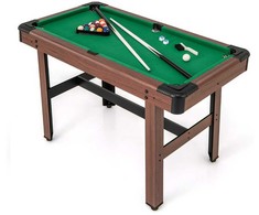 Promotions Biliardo stalas, 122x61x76 cm, Rudas ir Žalias