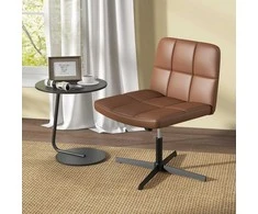 Promotions Biuro kėdė, dengta PU oda, 69.9x69.9x76.2-88.9 cm, ruda